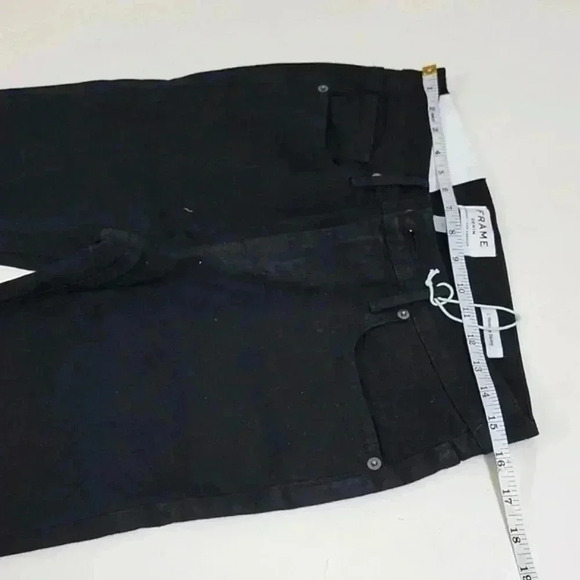 Frame L’Homme Black Low Rise Skinny Jeans In Noir - Picture 8 of 14